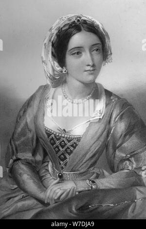 Eleonore von Kastilien (1244-1290), Königin von König Edward I, 1851. Artist: WH Egleton Stockfoto