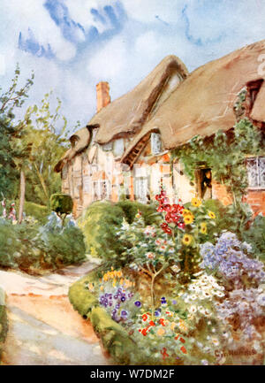 Anne Hathaway's Cottage, Shottery, Warwickshire, 1924-1926. Artist: George W Nicholls Stockfoto