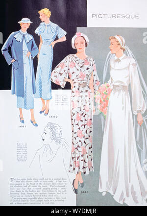 Modeillustration, 1935. Artist: Unbekannt Stockfoto