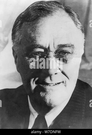 Franklin Delano Roosevelt (1882-1945), 32. Präsident der Vereinigten Staaten, c 1940. Artist: Unbekannt Stockfoto