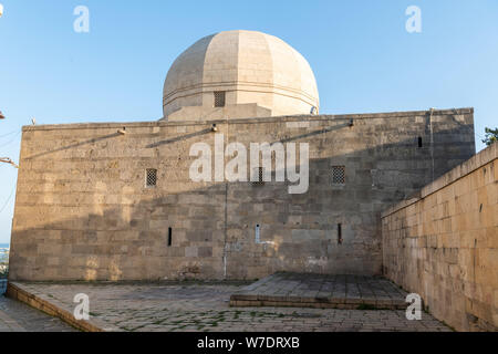 Außenansicht des Palastes Der shirvanshahs Gebäude in Baku, Aserbaidschan. Stockfoto