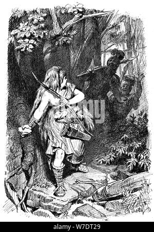 "Ein teutonen Maiden verfolgt durch die Römer', c 1880-1882. Artist: Karl Theodor von Piloty Stockfoto