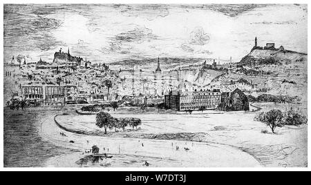 Allgemeine Ansicht von Edinburgh, von Arthur's Seat, 1900. Artist: Unbekannt Stockfoto