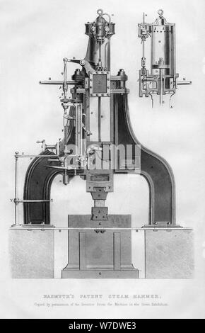 Nasmyth's Patent Dampf Hammer, 1866. Artist: Unbekannt Stockfoto