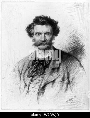 Carl von Piloty, deutsche Künstler, c 1880-1882. Artist: W Hecht Stockfoto
