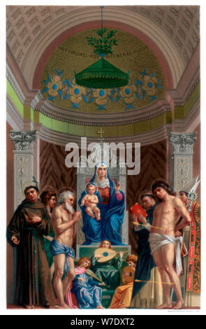 San Giobbe Altarbild, c 1478 (1870). Artist: Franz Kellerhoven Stockfoto