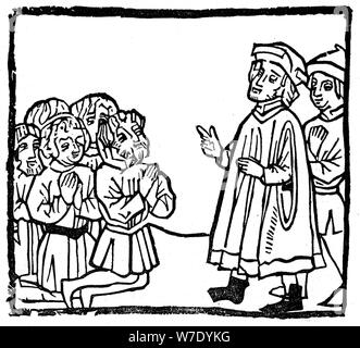 Von Pfister Biblia Paupernum, 1462 (1844). Artist: Unbekannt Stockfoto