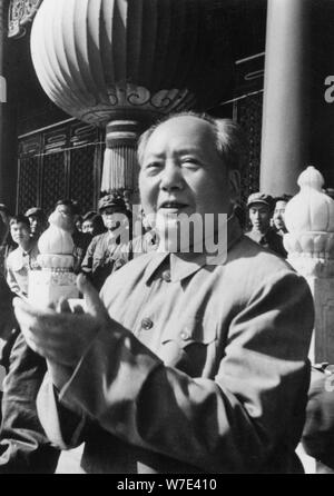 Mao Zedong, Chinesische Kommunistische Revolutionäre und Führer, c 1970 s (?). Artist: Unbekannt Stockfoto