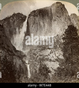 Yosemite und wind Yosemite Falls, Yosemite Valley, Kalifornien, USA, 1902. Artist: Underwood & Underwood Stockfoto