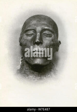 Kopf der Mumie von Sety I, alten ägyptischen Pharao der 19. Dynastie, c 1279 BC (1926). Artist: Winifred Mabel Brunton Stockfoto