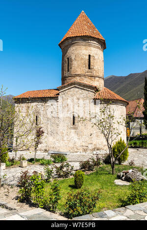 Außenansicht des Kis Albanischen Kirche in der Nähe von Scheki, Aserbaidschan. Stockfoto