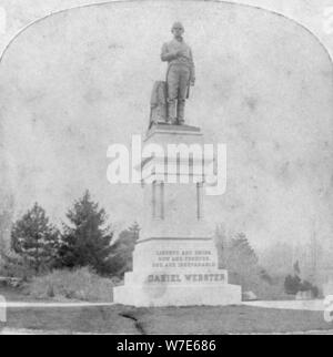 Statue von Daniel Webster, Central Park, New York, USA, aus dem späten 19. oder frühen 20. Jahrhundert. Artist: Kilburn Brüder Stockfoto