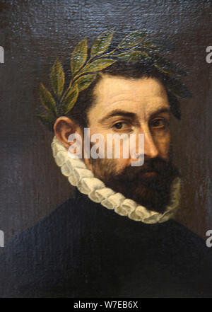 "Porträt des Dichters Alonso De Ercilla y Zuniga', c 1576 - c 1578. Artist: El Greco Stockfoto