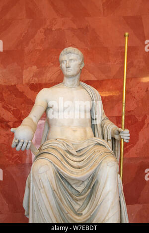 Statue des Augustus als Jupiter, der ersten Hälfte des 1. vorchristlichen Jahrhundert. Artist: Unbekannt Stockfoto