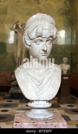 Portraitbüste von Lucilla, die Gattin des römischen Kaisers Lucius Verus, c160-C170. Artist: Unbekannt Stockfoto