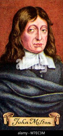 John Milton, aus einer Reihe von Zigarette Karten, 1935, entnommen. Artist: Unbekannt Stockfoto