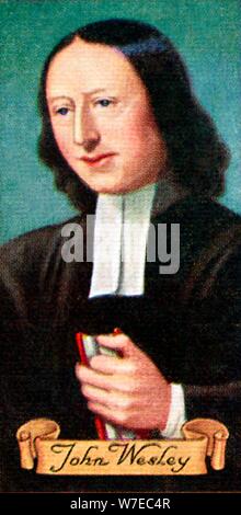 John Wesley, aus einer Reihe von Zigarette Karten, 1935, entnommen. Artist: Unbekannt Stockfoto