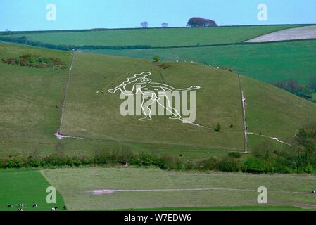 Cerne Abbas Giant, 18. Artist: Unbekannt Stockfoto