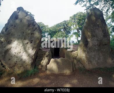 Die Wayland Smithy, 36th century BC. Artist: Unbekannt Stockfoto