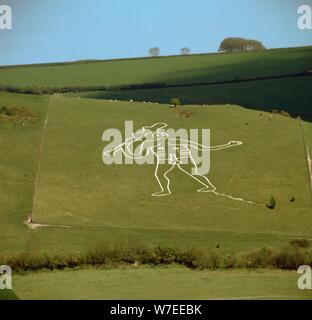 Cerne Abbas Giant, 18. Artist: Unbekannt Stockfoto