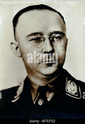 Heinrich Himmler, Reichsführer der SS, c 1930 s-c 1940er. Artist: Unbekannt Stockfoto