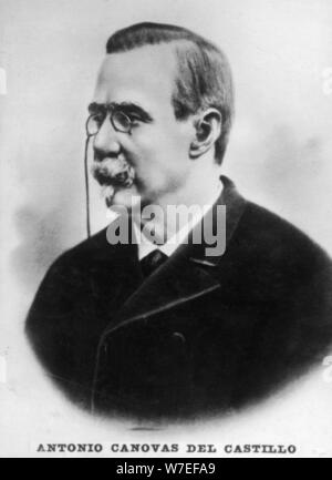 Antonio Canovas del Castillo, der spanische Ministerpräsident, c 1910. Artist: Unbekannt Stockfoto