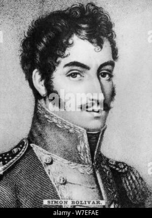 Simon Bolivar (1783-1830), des venezolanischen militärischen und politischen Führer, c 1910. Artist: Unbekannt Stockfoto