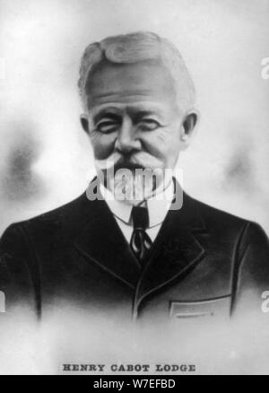 Slim Henry Cabot Lodge (1850-1924), US-amerikanischer Historiker, der republikanische Senator und c 1910. Artist: Unbekannt Stockfoto