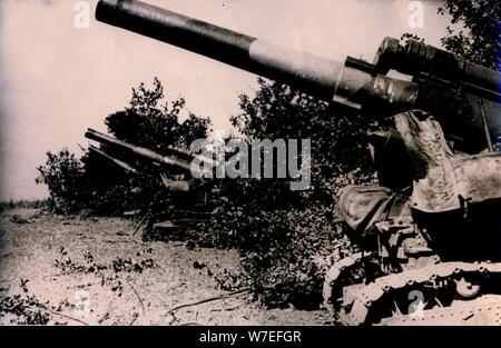 Artillerie in Position um Woronesch, South Western Russland, 1943. Artist: Unbekannt Stockfoto