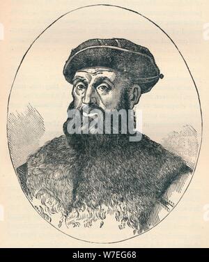 Ferdinand Magellan (c 1480-1521), Portugiesische Entdecker, 1904. Artist: Unbekannt. Stockfoto