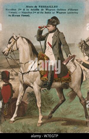 Napoleon in der Schlacht von Wagram (1809), c 1910. Schöpfer: Unbekannt. Stockfoto