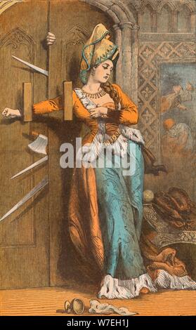 Catherine Douglas sperren die Tür, (15. Jahrhundert), c 1910. Artist: Unbekannt Stockfoto
