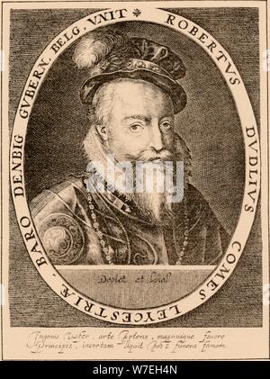 Robert Dudley, Earl of Leicester (1532/331588), englischer Edelmann, 1889 Künstler: Unbekannt Stockfoto