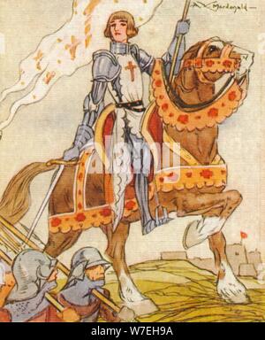 Joan of Arc, (c1412-1431) 15. Jahrhundert französischen Patrioten und Märtyrer, 1937. Künstler: Alexander K MacDonald Stockfoto