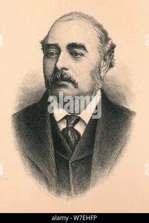 Sir Matthew White Ridley, 1. Viscount Ridley (1842 – 1904), britischer Politiker und Sta Künstler: unbekannt Stockfoto