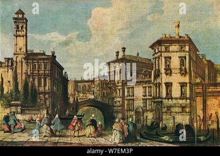 "Venedig: Eintritt in die Cannaregio", c19th Jahrhundert. Künstler: unbekannt. Stockfoto