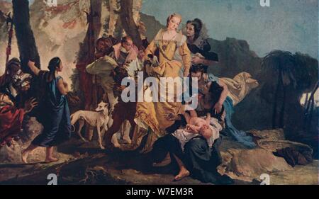 "Die Suche nach Mose", c1730. Künstler: Giovanni Battista Tiepolo. Stockfoto