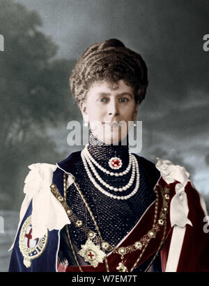 Queen Mary, Gemahlin von König George V des Vereinigten Königreichs, c1910s(?). Künstler: unbekannt. Stockfoto