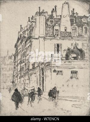 "Alte Häuser, Rue de Vaugirard", 1915. Künstler: Lester George Hornby. Stockfoto