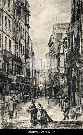 "Rue Galande', 1915. Künstler: Lucien Gautier. Stockfoto