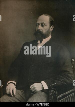 Ein eigenes Porträt von König Edward VII, c1890 (1911). Künstler: W & D Downey. Stockfoto