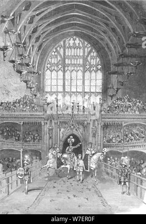 Krönung von Georg IV. in der Westminster Hall, 1897. Stockfoto