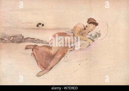 "Rose und Pink, die Mutter Siesta" c1875. Künstler: James Abbott McNeill Whistler. Stockfoto