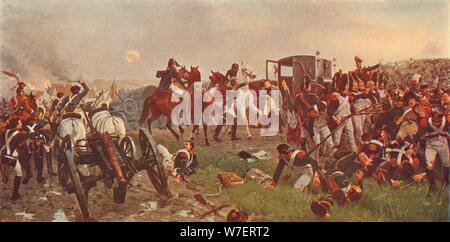 "Am Abend der Schlacht von Waterloo', 1879 (1906).  Künstler: Ernest Crofts. Stockfoto