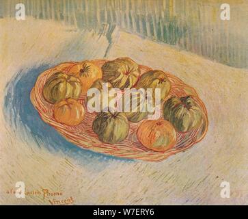 "Panier Rempli De Pommes", 1887. Künstler: Vincent Van Gogh. Stockfoto