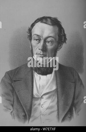 Richard Cobden, britischer Hersteller, Politiker und Freihandel Kämpferin, c1850 (1936). Künstler: unbekannt. Stockfoto