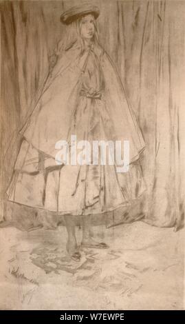 "Annie Haden", 1860, (1904). Künstler: James Abbott McNeill Whistler. Stockfoto