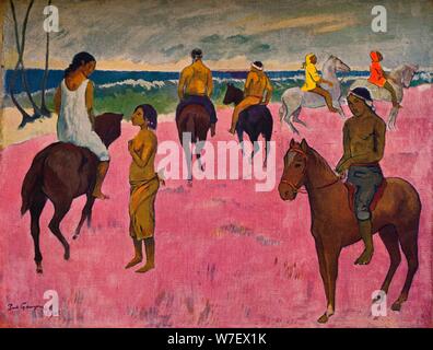 "Reiter am Strande", 1902. Künstler: Paul Gauguin. Stockfoto