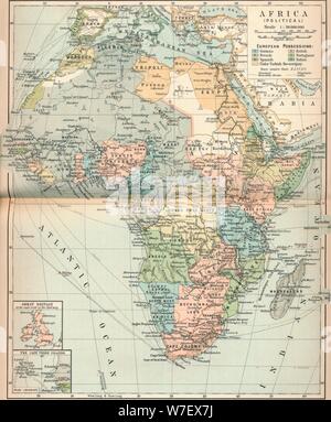 "Afrika (politische)", c1902, (1903). Künstler: unbekannt. Stockfoto