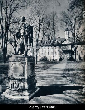 "Das College of William and Mary", c1938. Künstler: unbekannt. Stockfoto